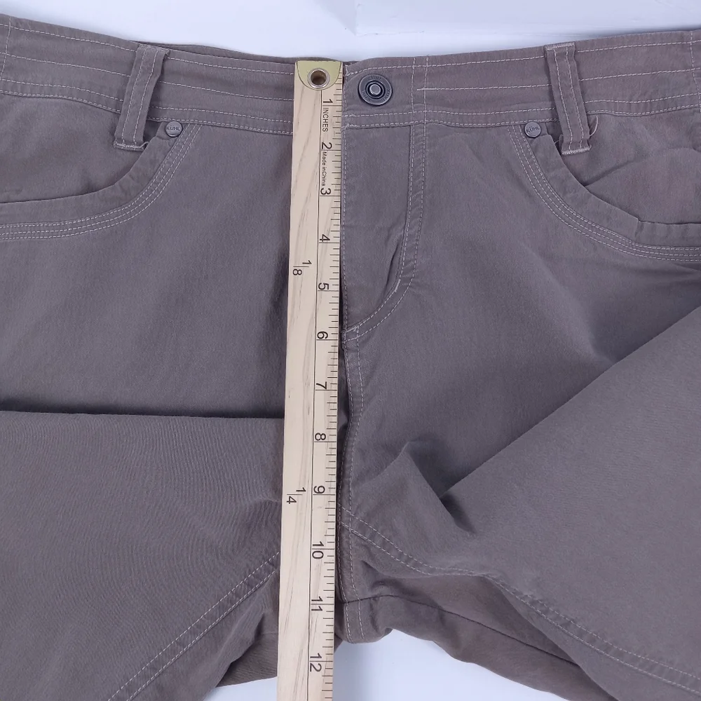 KÜHL Cargo Hiking Pants Womens Size 14 Regular Gray Taupe Outdoor Gorpcore